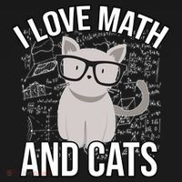 I Love Math And Cats Funny USA-Made Doggie Bandana thumb 2