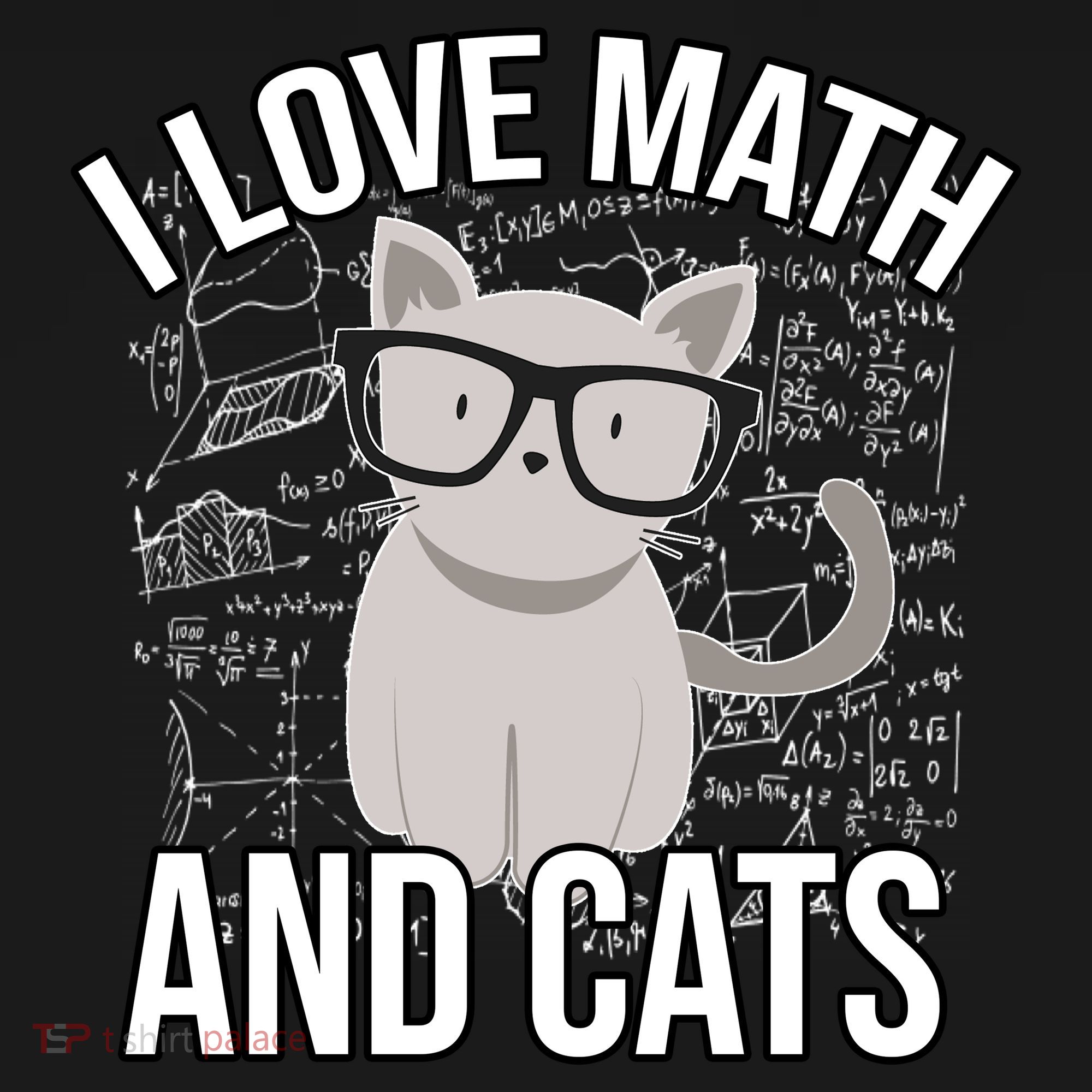 I Love Math And Cats Funny Bucket Hat