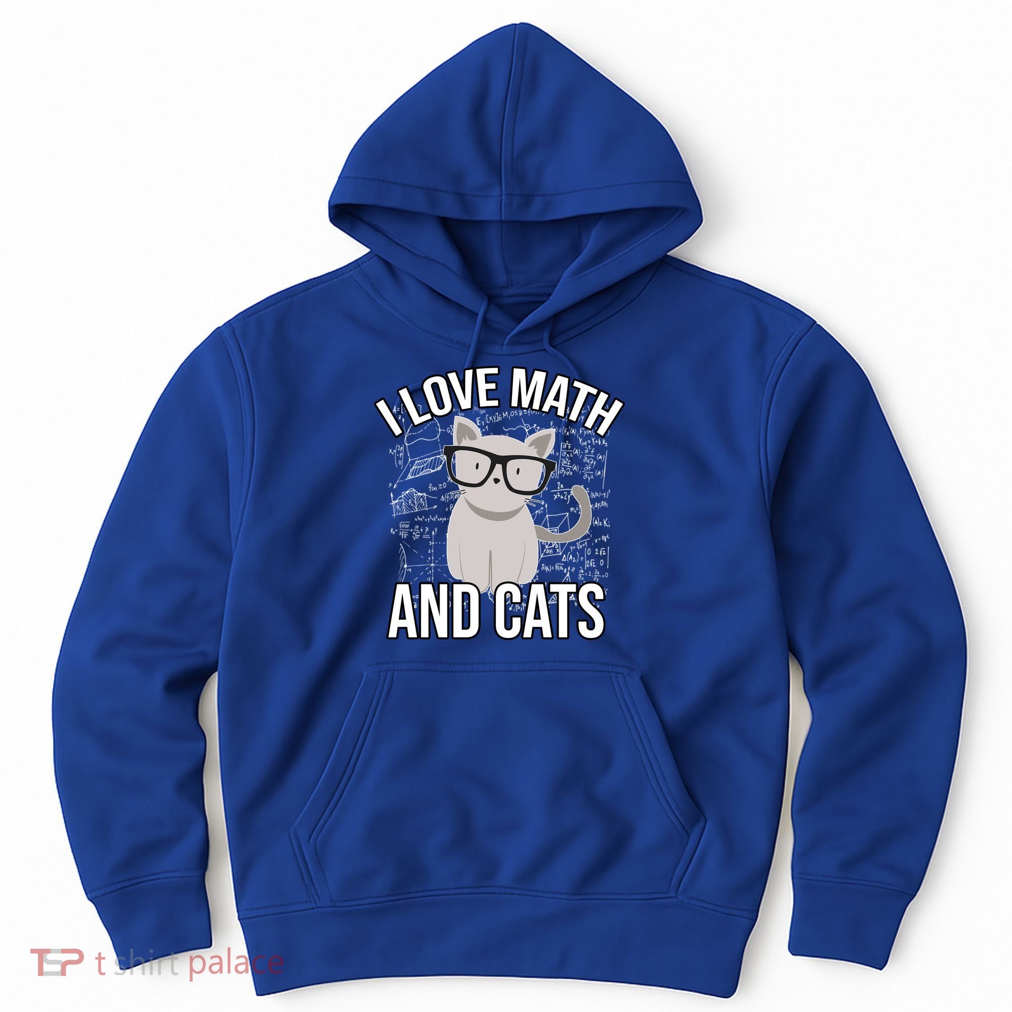 I Love Math And Cats Funny Hoodie