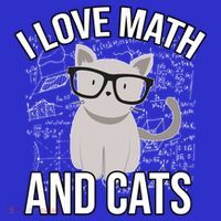 I Love Math And Cats Funny Women's T-Shirt thumb 6
