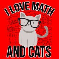 I Love Math And Cats Funny Santa Hat thumb 1