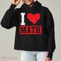 I Love Math Heart Math Ladies Heavyweight Boxy Pullover Hoodie thumb 0