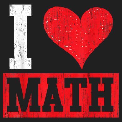 I Love Math Heart Math Ladies Heavyweight Boxy Pullover Hoodie