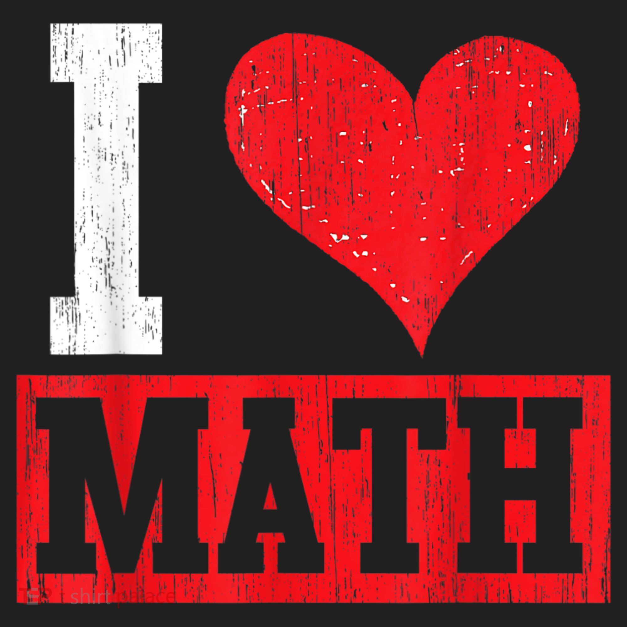 I Love Math Heart Math Ladies Heavyweight Boxy Pullover Hoodie