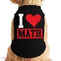 I Love Math Heart Math Doggie Tank thumb 0