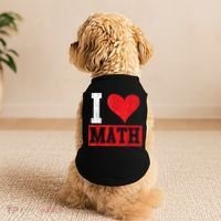 I Love Math Heart Math Doggie Tank thumb 2