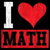 I Love Math Heart Math USA-Made Doggie Bandana thumb 2
