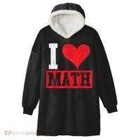 I Love Math Heart Math Hooded Wearable Blanket thumb 0