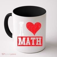 I Love Math Heart Math Coffee Mug thumb 0