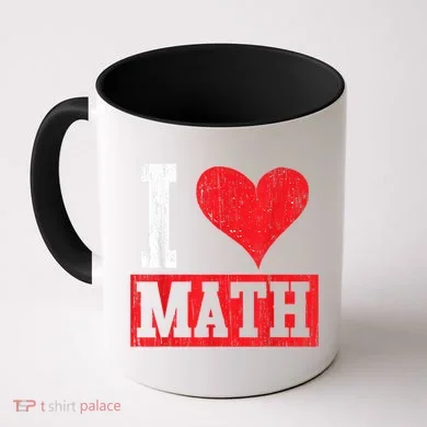 I Love Math Heart Math Coffee Mug