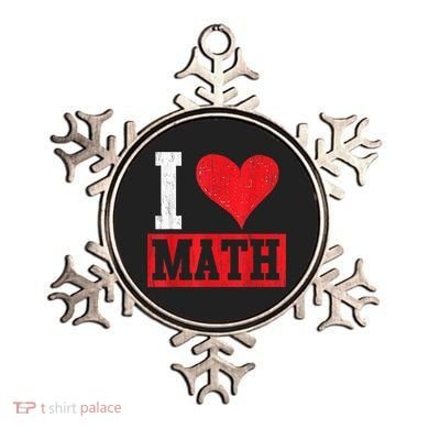 I Love Math Heart Math Ornament