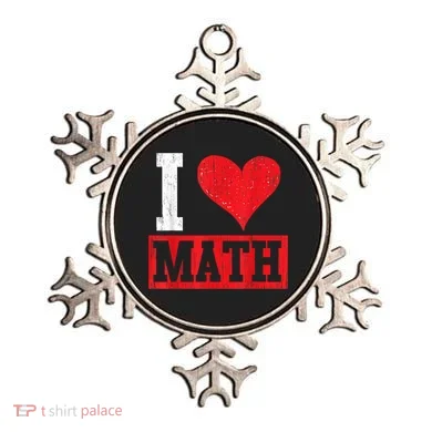 I Love Math Heart Math Ornament
