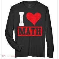 I Love Math Heart Math Zone Performance Long-Sleeve T-Shirt thumb 0