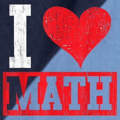I Love Math Heart Math Raglan Baseball Sleeve Shirt