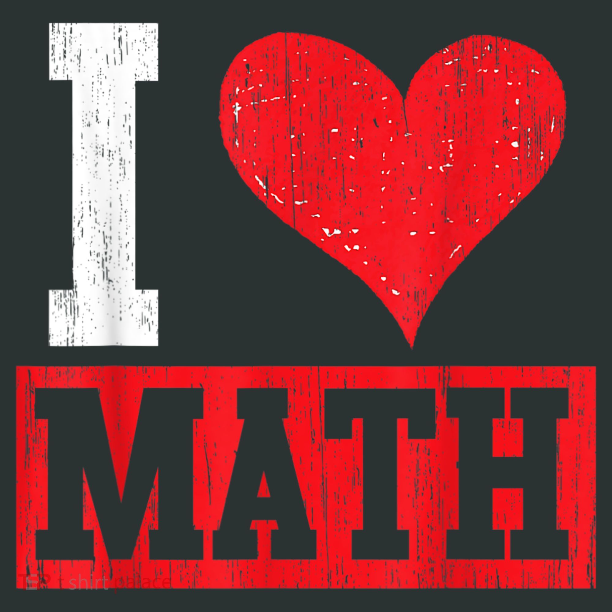 I Love Math Heart Math Mousepad