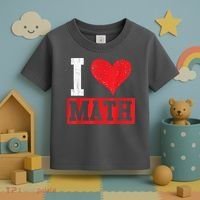 I Love Math Heart Math Toddler T-Shirt thumb 3
