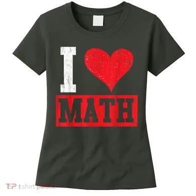 I Love Math Heart Math Women's T-Shirt