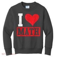 I Love Math Heart Math Kids Sweatshirt thumb 0