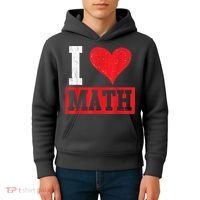 I Love Math Heart Math Kids Hoodie thumb 4
