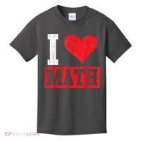 I Love Math Heart Math Kids T-Shirt thumb 0