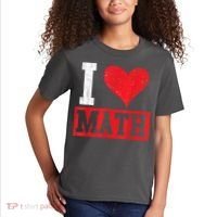 I Love Math Heart Math Kids T-Shirt thumb 2