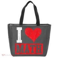 I Love Math Heart Math Tote Bag thumb 0