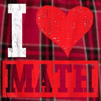I Love Math Heart Math Women's Flannel Plaid Pajama Pants
