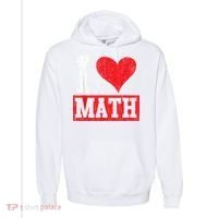I Love Math Heart Math Comfort Colors Garment-Dyed Hooded Sweatshirt thumb 0
