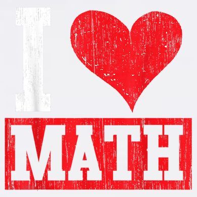 I Love Math Heart Math Comfort Colors Garment-Dyed Hooded Sweatshirt