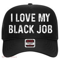 I Love My Black Job Heart Distressed Hat thumb 0