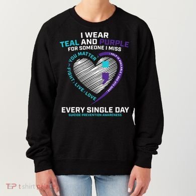 In Loving Memory Semicolon Suicide Prevention Awareness Women's Sweatshirt
