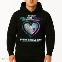 In Loving Memory Semicolon Suicide Prevention Awareness Hoodie thumb 2