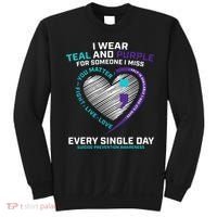 In Loving Memory Semicolon Suicide Prevention Awareness Sweatshirt thumb 0