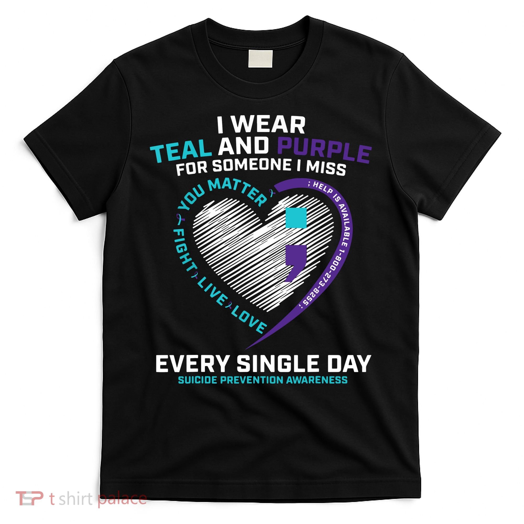 In Loving Memory Semicolon Suicide Prevention Awareness T-Shirt