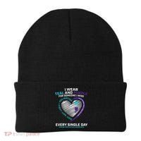 In Loving Memory Semicolon Suicide Prevention Awareness Beanie thumb 0