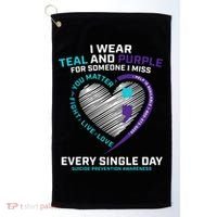 In Loving Memory Semicolon Suicide Prevention Awareness Golf Towel thumb 0