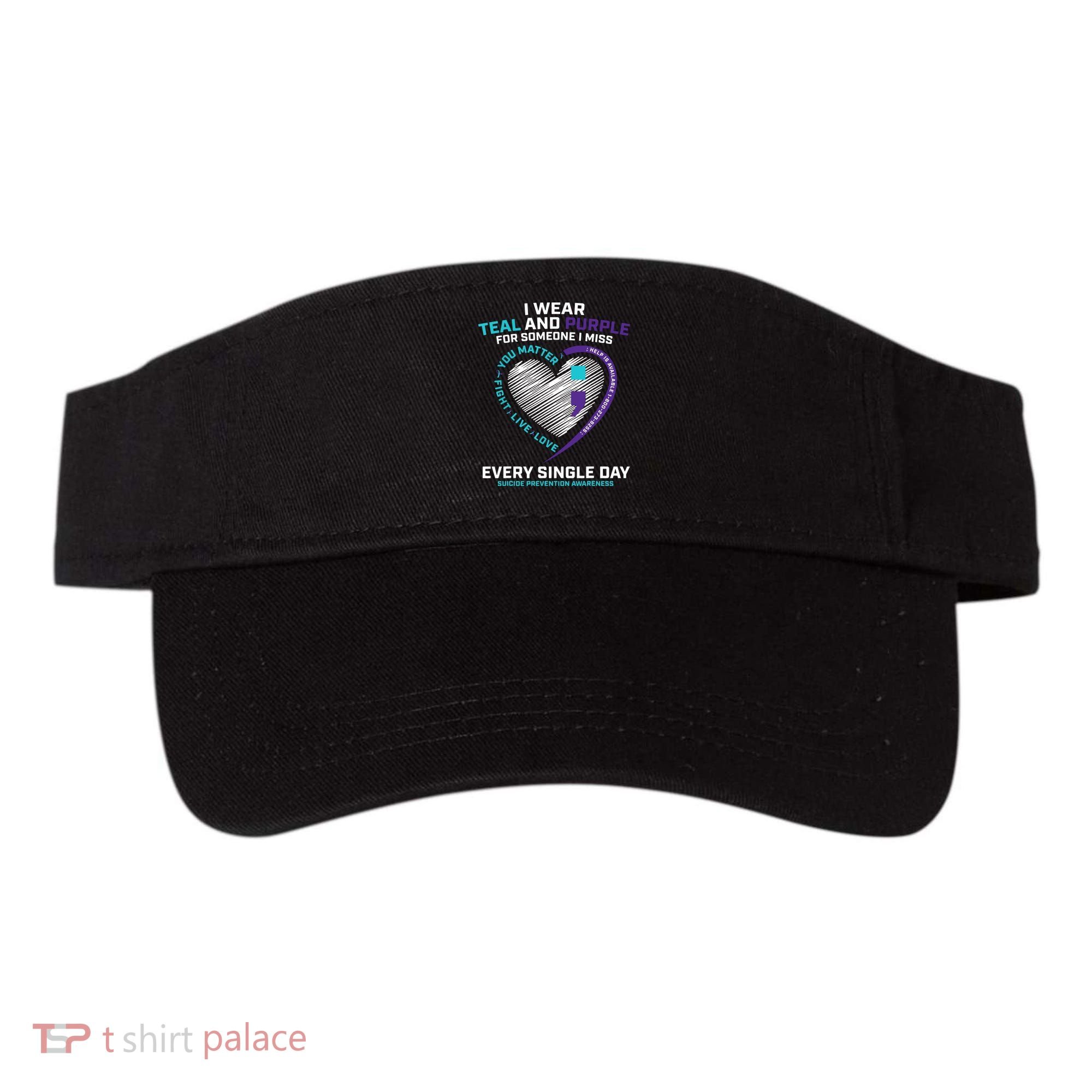 In Loving Memory Semicolon Suicide Prevention Awareness Visor