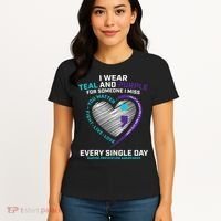 In Loving Memory Semicolon Suicide Prevention Awareness Women's T-Shirt thumb 4
