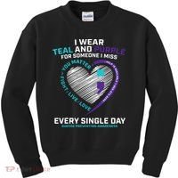 In Loving Memory Semicolon Suicide Prevention Awareness Kids Sweatshirt thumb 0