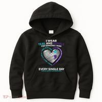 In Loving Memory Semicolon Suicide Prevention Awareness Kids Hoodie thumb 0