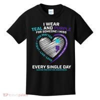 In Loving Memory Semicolon Suicide Prevention Awareness Kids T-Shirt thumb 0