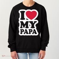 I Love My Papa Retro Women's Sweatshirt thumb 0