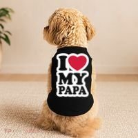I Love My Papa Retro Doggie Tank thumb 2