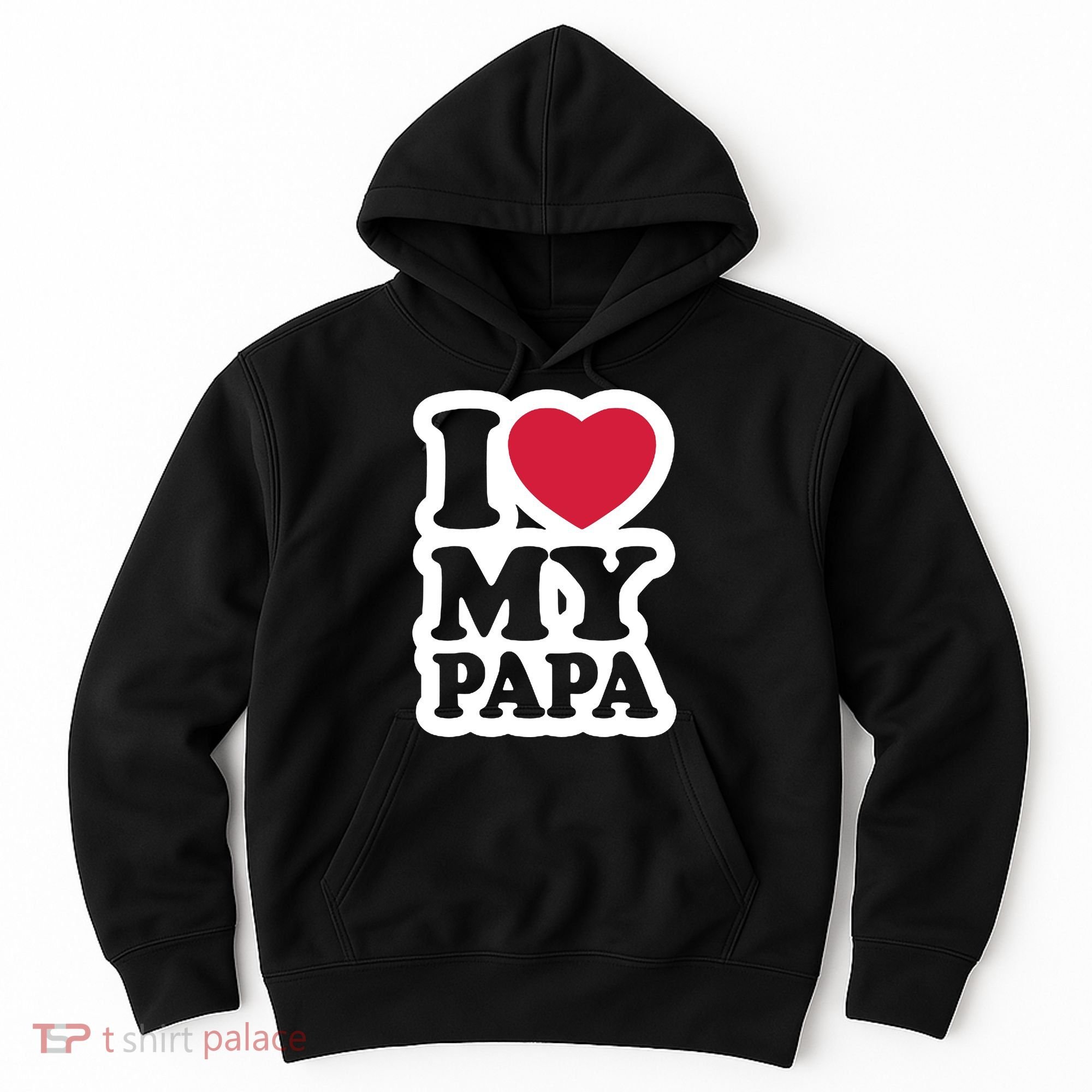 I Love My Papa Retro Hoodie