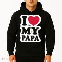 I Love My Papa Retro Hoodie thumb 2
