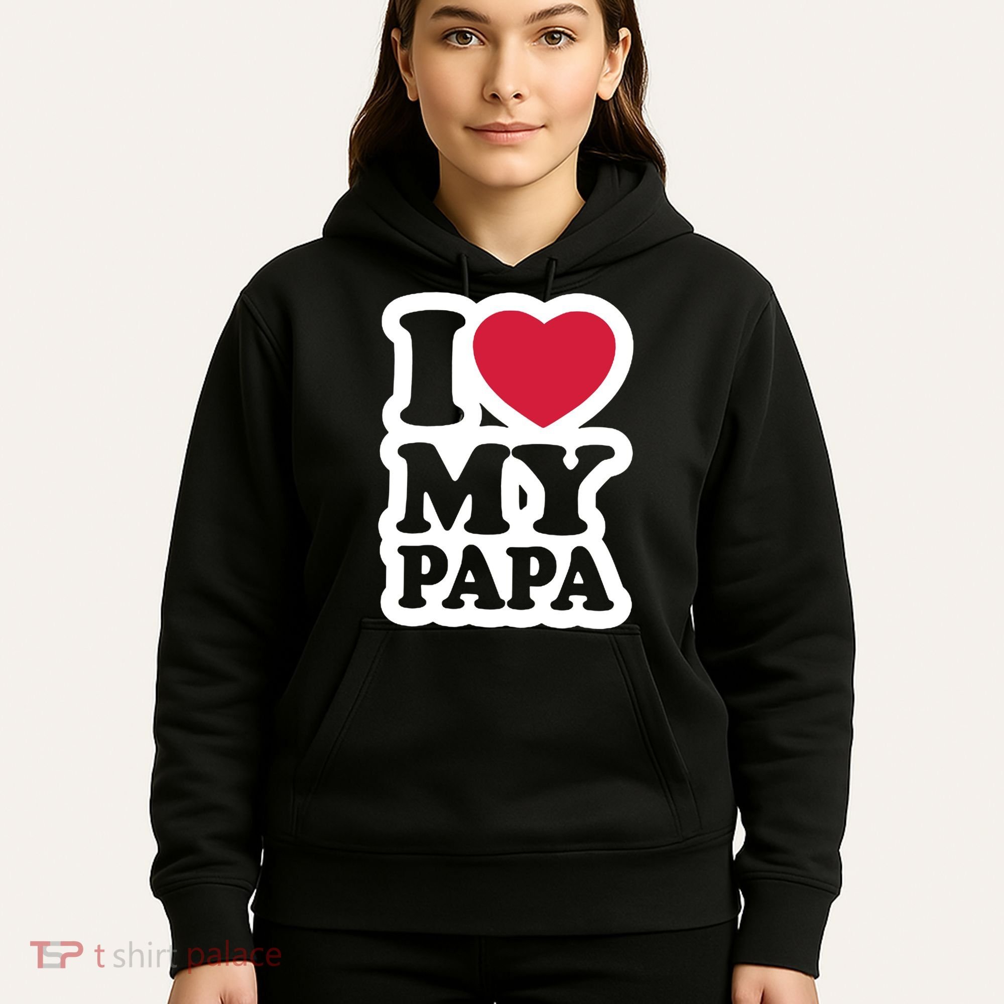 I Love My Papa Retro Hoodie
