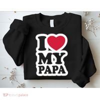 I Love My Papa Retro Sweatshirt thumb 2