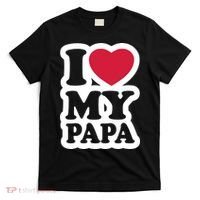 I Love My Papa Retro T-Shirt thumb 0