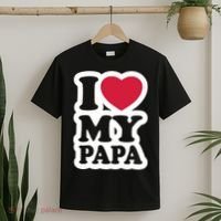 I Love My Papa Retro T-Shirt thumb 2