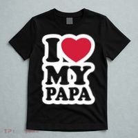 I Love My Papa Retro T-Shirt thumb 5